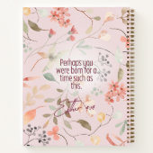 エステル4:14 キリスト教聖書の詩篇アート ノートブック (裏面)