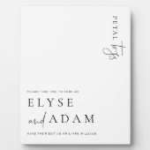 エステレモダンペタルミニマルトスサイン フォトプラーク (正面)