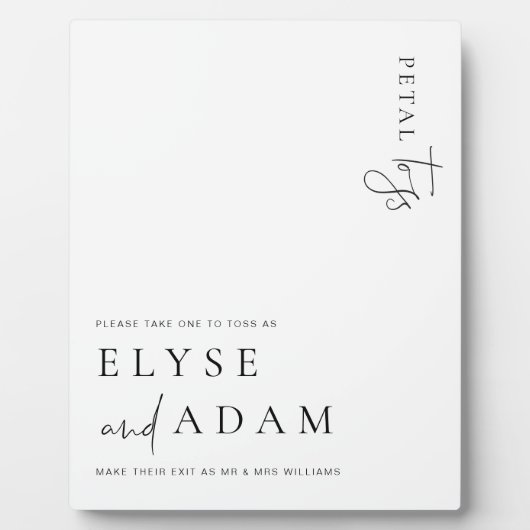 エステレモダンペタルミニマルトスサイン フォトプラーク (正面)