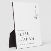 エステレモダンペタルミニマルトスサイン フォトプラーク (側面)