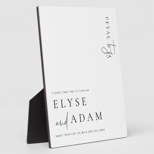 エステレモダンペタルミニマルトスサイン フォトプラーク (側面)