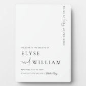 エステレモダン歓迎ミニマル看板ポスター フォトプラーク (正面)