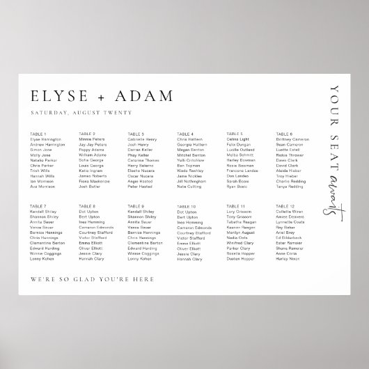 エステレモダン12台ミニマル席ポスター ポスター (正面)