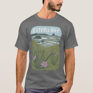 エステロベイセントラルカリフォルニアイラストレーションビーチT Tシャツ