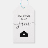 エステート実在は私のジャムギフトラベル、不動産仲介業者ラベル、クラフト ギフトタグ (正面)