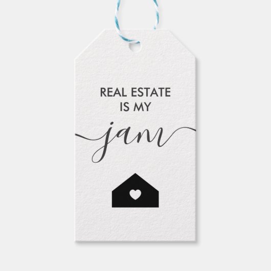 エステート実在は私のジャムギフトラベル、不動産仲介業者ラベル、クラフト ギフトタグ (正面)