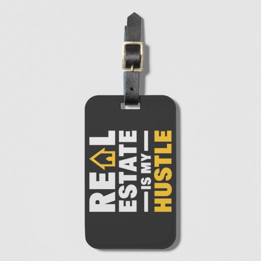 エステート実在は私のハッスル不動産仲介業者 ラゲッジタグ (正面縦)