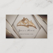 エステート実在アパートメンツモーガンズホーム金ゴールド 名刺 (正面)