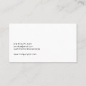 エステート実在エージェントシティスケープ大理石 | 金ゴールド建物 名刺 (裏面)