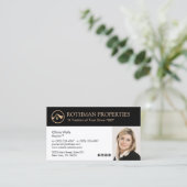 エステート実在エージェントフォト金ゴールドハウス 名刺 (スタンド正面)