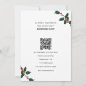 エステート実在エージェント不動産仲介業者クリスマスハッピーホリデーズ サンキューカード (裏面)