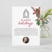 エステート実在エージェント不動産仲介業者クリスマスハッピーホリデーズ シーズンカード (スタンド正面)