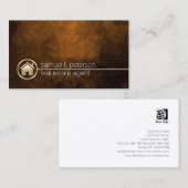 エステート実在エージェント金ゴールドハウスアイコン投資 名刺 (正面/裏面)