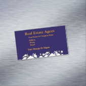 エステート実在エージェントDkブルー マグネット名刺 (インサイチュ)