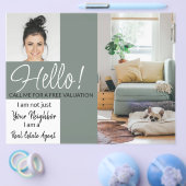 エステート実在エージェントHELLO CARDショップの看板チラシ チラシ (シングル)