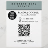 エステート実在エージェントHELLO CARDショップの看板チラシ チラシ (裏面)