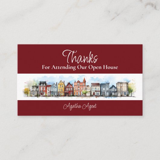 エステート実在オープンハウスサンキューバーガンディ 予約カード (正面)
