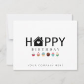 エステート実在カップケーキハッピーバースデー カード (正面)