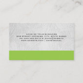 エステート実在グリーンアイコン |プロパティ 名刺 (裏面)