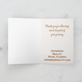 エステート実在サンドドルホームセールス不動産仲介業者プロモーション サンキューカード (内部)