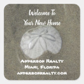 エステート実在サンドドル沿岸住宅販売プロモーション スクエアシール (正面)