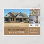 エステート実在ダイレクトメールサンタンベージュポストカード ポストカード (正面)