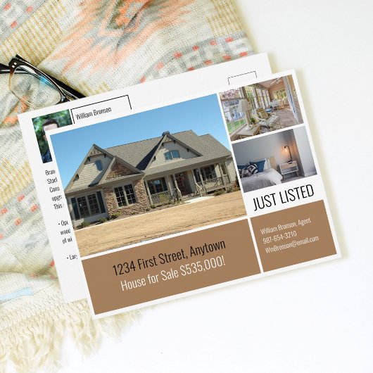 エステート実在ダイレクトメールサンタンベージュ ポストカード