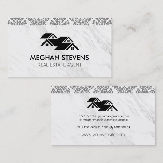 エステート実在ダマスクルーフトップ 予約カード (正面/裏面)