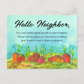 エステート実在ネイバーマーケティングは、あなたの家を販売 ポストカード (正面)