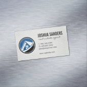 エステート実在ハウスロゴ |レザー マグネット名刺 (インサイチュ)