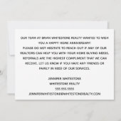 エステート実在ハッピーホームアニバーサリーカスタム カード (裏面)