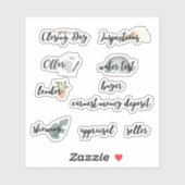 エステート実在プランナーステッカー シール (シート)