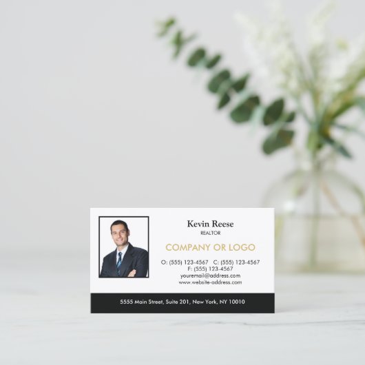 エステート実在プロフェッショナル写真の追加 名刺 (スタンド正面)