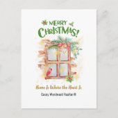 エステート実在ホームは、ハートがクリスマスである シーズンポストカード (正面)
