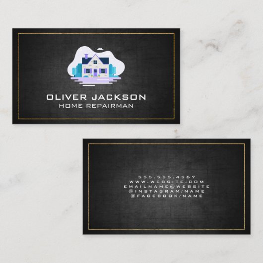 エステート実在ホームズホームウィズガーデン 名刺 (正面/裏面)