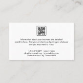 エステート実在ホームズロゴ |大理石テクスチャ | QRコード 名刺 (裏面)