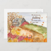 エステート実在ホームセール秋のマーケティングメーラー ポストカード (正面/裏面)