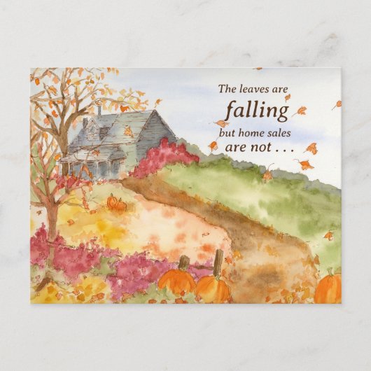 エステート実在ホームセール秋のマーケティングメーラー ポストカード (正面)