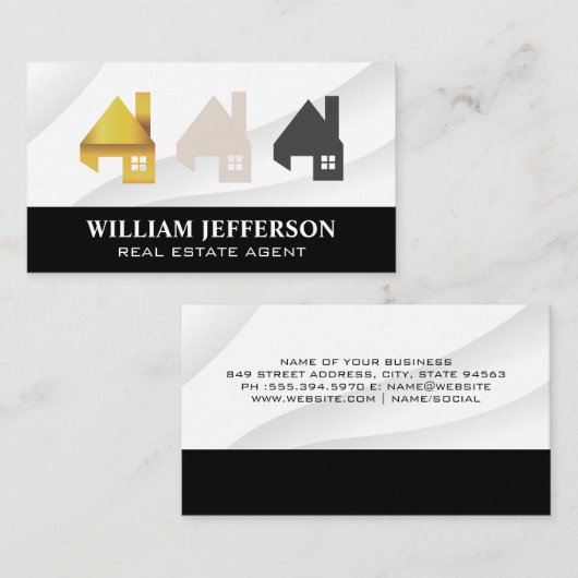 エステート実在ホーム | プロフェッショナル 名刺 (正面/裏面)