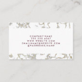 エステート実在ホーム |大理石金ゴールド 名刺 (裏面)