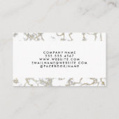 エステート実在ホーム |大理石金ゴールド 名刺 (裏面)