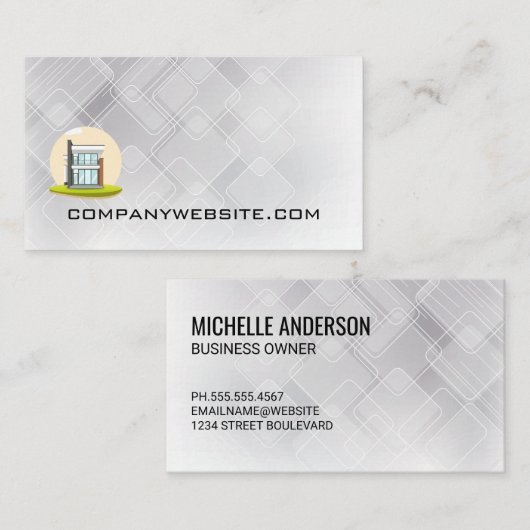 エステート実在ホーム |家モダン屋 名刺 (正面/裏面)