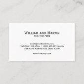 エステート実在ホーム | 背景(青) 名刺 (裏面)