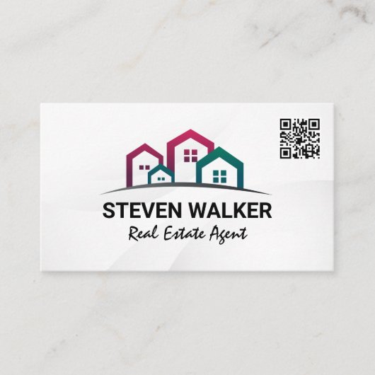 エステート実在ホーム | QRコード名刺 名刺 (正面)