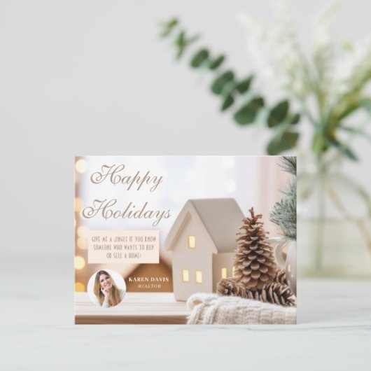 エステート実在マーケティングクリスマス葉書 シーズンポストカード (スタンド正面)