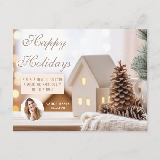 エステート実在マーケティングクリスマス葉書 シーズンポストカード (正面)