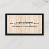 エステート実在ルーフ |プロパティ |木製ボード 名刺 (裏面)