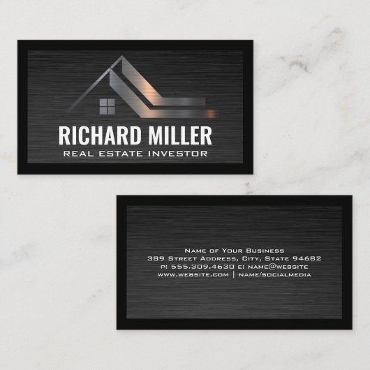 エステート実在ルーフ | 財産投資主 名刺 (正面/裏面)