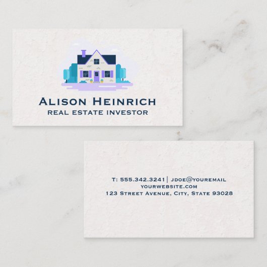 エステート実在ログホームウィズガーデン 名刺 (正面/裏面)