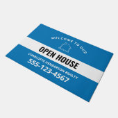 エステート実在ロゴオープンハウス ドアマット (アングル)